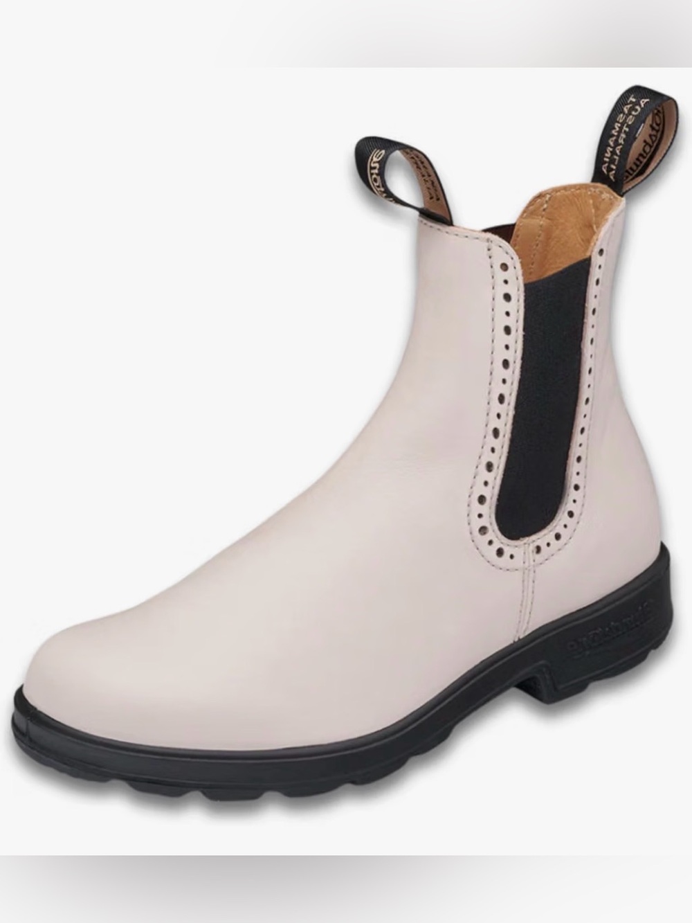 Blundstone Women's Chelsea Ankle Boot in Pearl with Black Sole